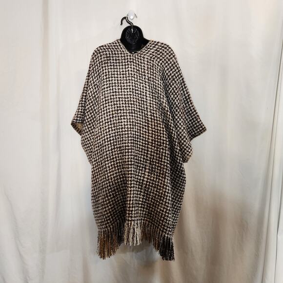 FALLS CREEK Mustard Yellow Brown Cream Tartan Plaid Reverse To Brown Cream Check - Picture 8 of 12